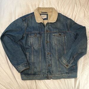 Goodfellow & Co fleece-liked denim jacket